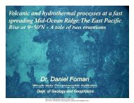 Volcanic and hydrothermal processes at a fast spreading Mid-Ocean ...