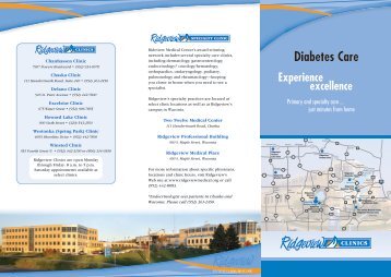 Diabetes Program standards - Ridgeview Medical Center