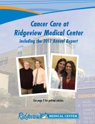 reading our latest report - Ridgeview Medical Center
