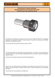 Porte-pinces E Ã  queue cylindrique ... - Schaublin SA