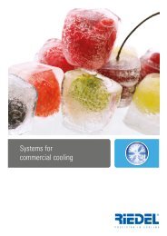 Systems for commercial cooling - Riedel Cooling