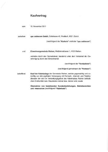 Kaufvertrag Kaufvertrag