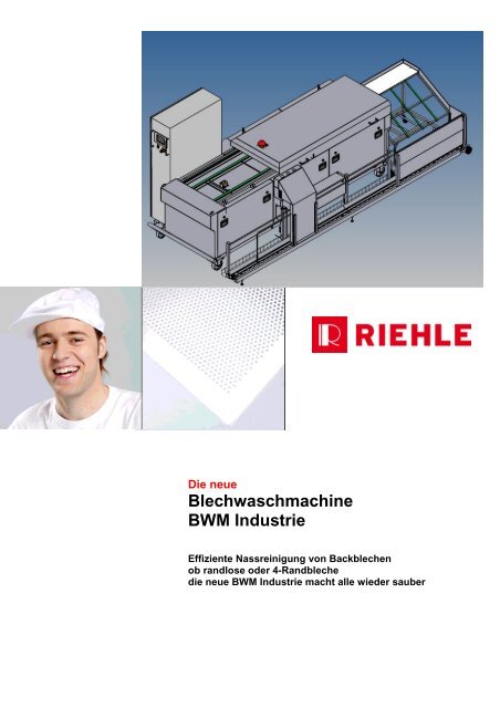Blechwaschmachine BWM Industrie - Riehle Maschinenbau GmbH