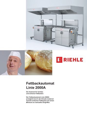 Fettbackautomat Linie 2000A - Riehle Maschinenbau GmbH