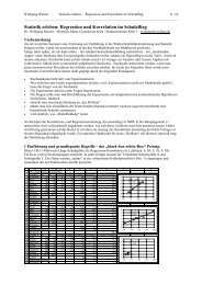 Statistik erleben: Regression und Korrelation im ... - Wolfgang Riemer