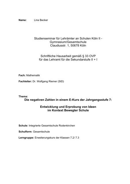 Plus Minus Mal Geteilt