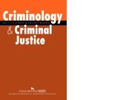 Criminology and Criminal Justice - Lynne Rienner Publishers