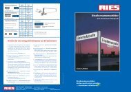 StraÃennamenschilder - Kurt Ries GmbH