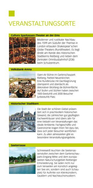 Veranstaltungen Juli bis Oktober 2013 (Flyer) - Stadt Rietberg
