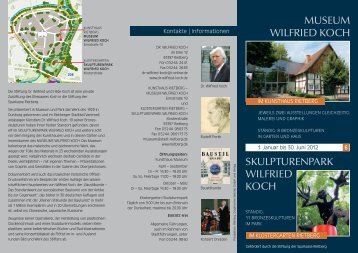 SKULPTURENPARK WILFRIED KOCH MUSEUM ... - Stadt Rietberg