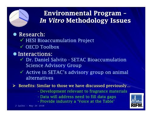 Alternative Methods in the Safety Assessment of Fragrance Ingredients