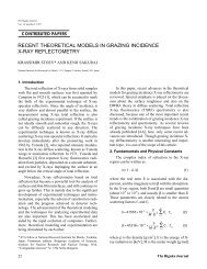 Grazing Incidence X-Ray Reflectometry - Rigaku