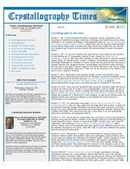 Rigaku Americas - Crystallography Times Newsletter, October 2011