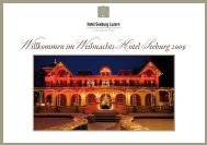 Willkommen im Weihnachts-Hotel Seeburg 2009 - Righetti & Partner