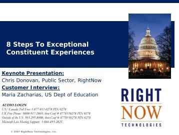 8 Steps To Exceptional Constituent Experiences - RightNow ...