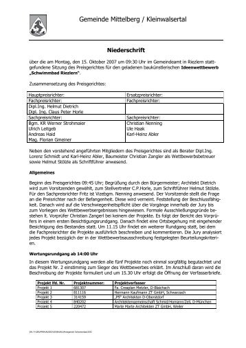 Juryprotokoll (pdf, 90KB) - ARCHITEKTURWETTBEWERB