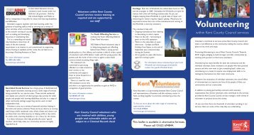 Volunteering - Kent County Council