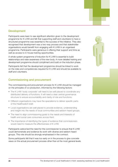 The development of Local Healthwatch in Kent Part one: key findings