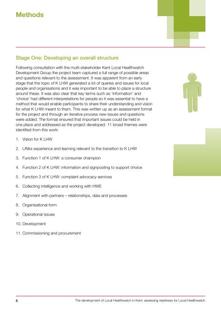 The development of Local Healthwatch in Kent Part one: key findings