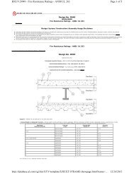 BXUV.D949 Fire Resistance Ratings - A/D Fire Protection Systems