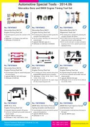 Automotive Special Tools - Mercedes-Benz and BMW Engine Timing Tool Set