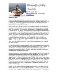 Weekly Sportfishing Rundown - Dr. Julie Ball's Website