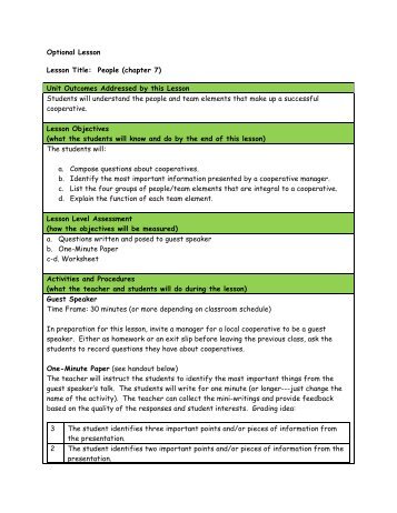 Chapter 7: People - eXtension