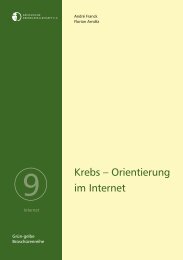 Krebs - Orientierung im Internet