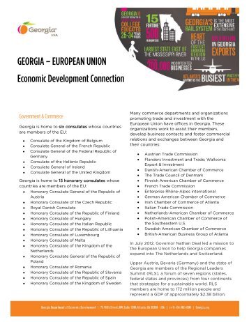 European Union - Georgia Department of Economic Development