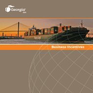 Business Incentives - Georgia Department of Economic Development