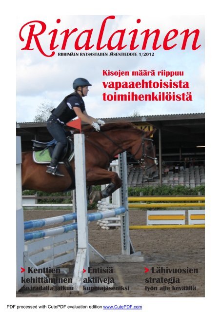 RiRalainen 1/2012 PDF - Riihimäen Ratsastajat ry