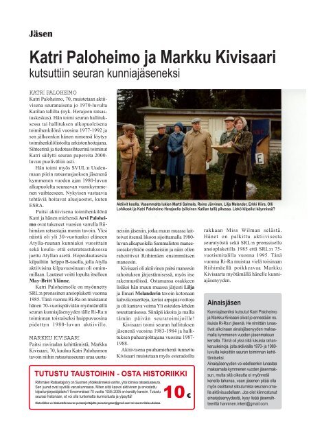 RiRalainen 1/2012 PDF - Riihimäen Ratsastajat ry