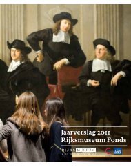 Jaarverslag 2011 Rijksmuseum Fonds