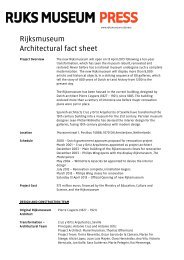 Architectural Fact Sheet - Rijksmuseum