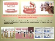 Looking for dental implant center Toronto? Look No Further torontodentalimplants.info