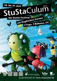 18. bis 21. Juni das bunte Festival am Englischen Garten 4 Tage, 5 Bühnen, 5€