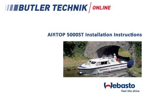 Webasto AIRTOP 3500/5000 Installation Instructions