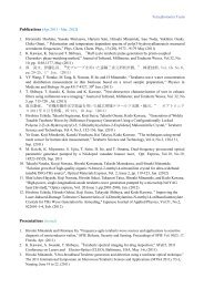 List of Publications and Presentations - 理化学研究所