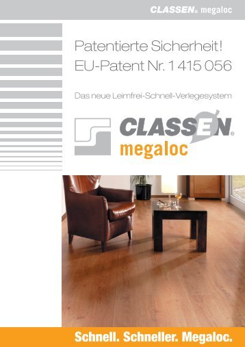 Patentierte Sicherheit! EU-Patent Nr. 1 415 056 - Classen Vertriebs ...