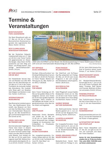 Das Regionale Patientenmagazin - Pieks 05/2014