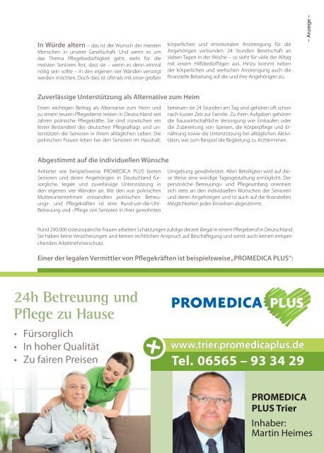 Das Regionale Patientenmagazin - Pieks 05/2014