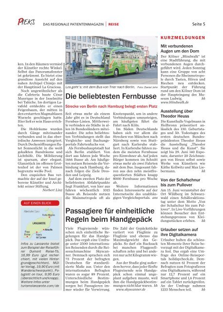 Das Regionale Patientenmagazin - Pieks 05/2014