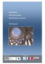 Workshop on Performance-based Specifications for Concrete Final ...
