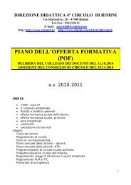 piano dell'offerta formativa (pof) - direzione didattica rimini 4