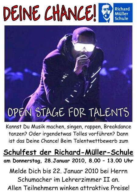 Be a star Poster - Richard-MÃ¼ller-Schule Fulda