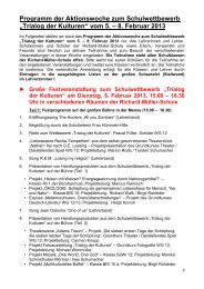 Programm der Aktionswoche - Richard-MÃ¼ller-Schule Fulda