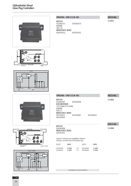 Motormanagement Relais/Relays Pumpen/Pumps