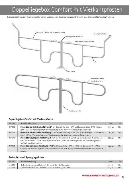 systematisch gut - Rinder-Stalltechnik