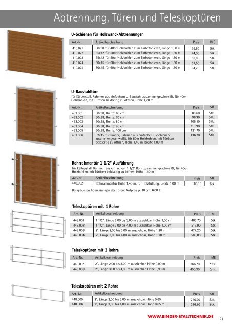 systematisch gut - Rinder-Stalltechnik