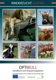 OptiBull - Handbuch zum Anpaarungsplaner - Braunvieh Tirol